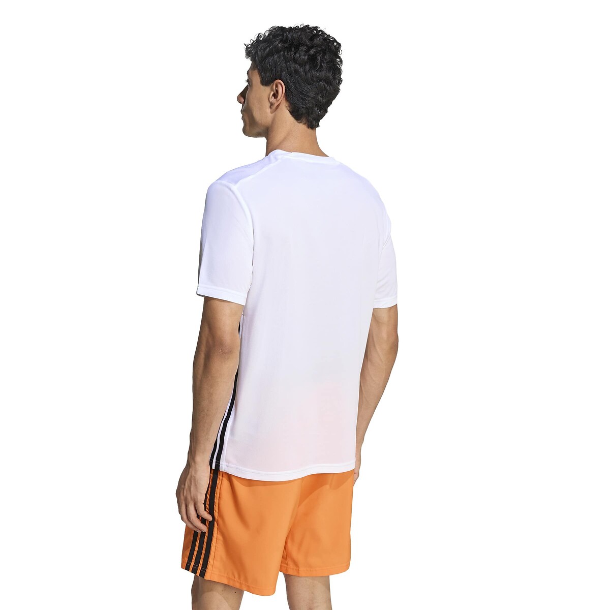 T-shirt de sport manches courtes 3 bandes ESSENTIALS blanc, adidas Performance