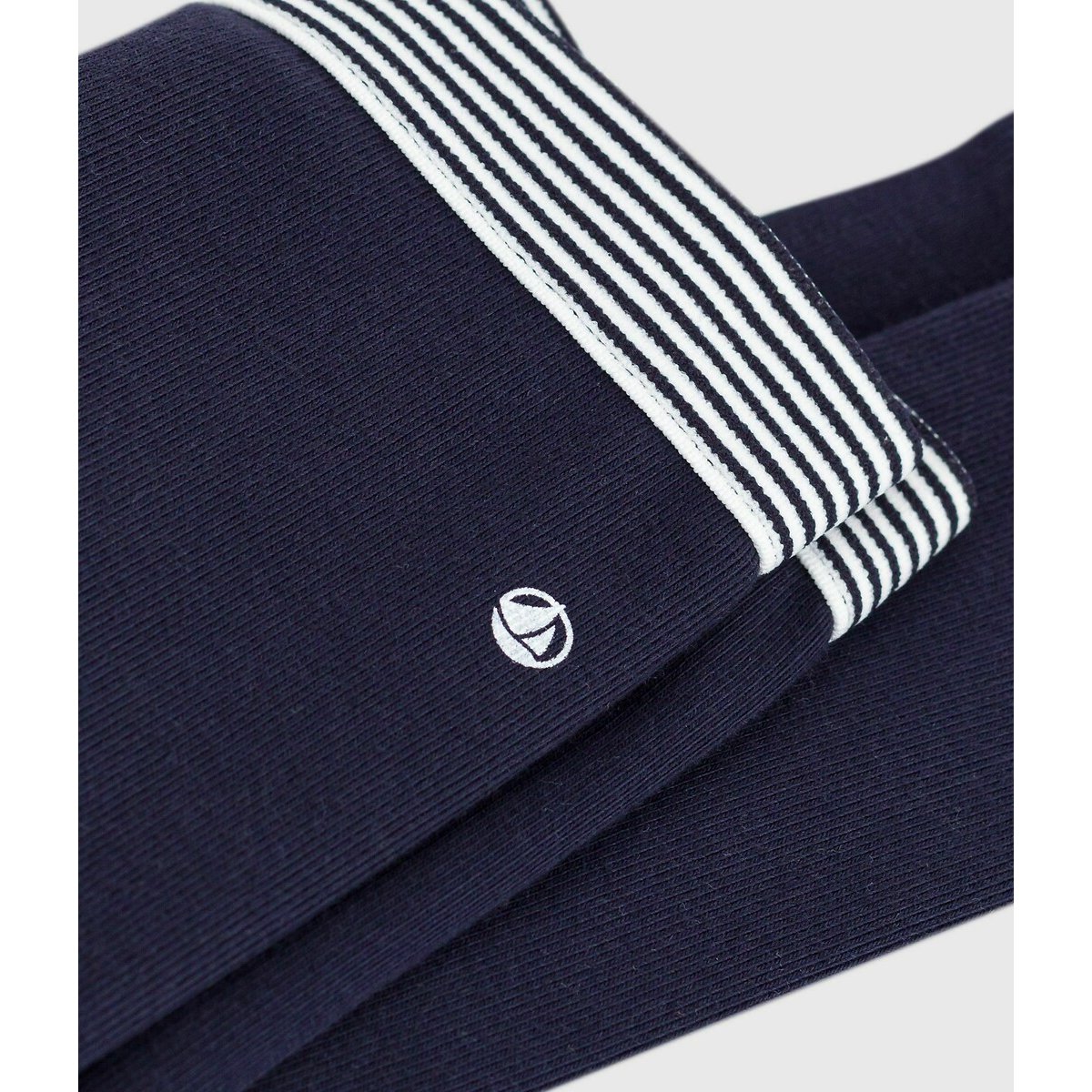 Jegging en molleton épais bleu marine, PETIT BATEAU