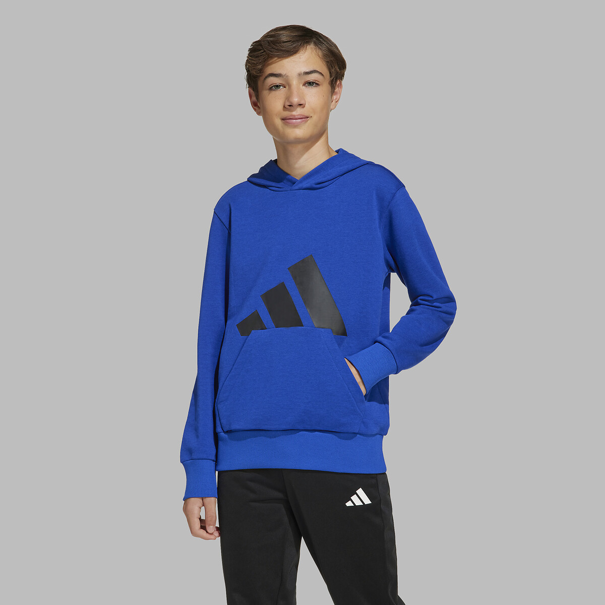 Hoodie blue, ADIDAS SPORTSWEAR