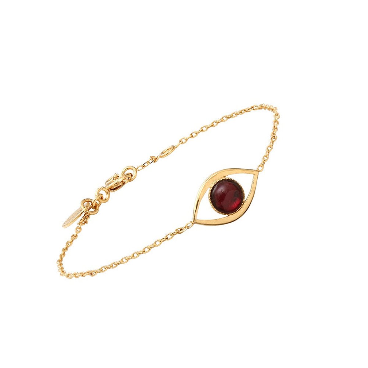 Bracelet eros grenat rouge, CAROLINE NAJMAN