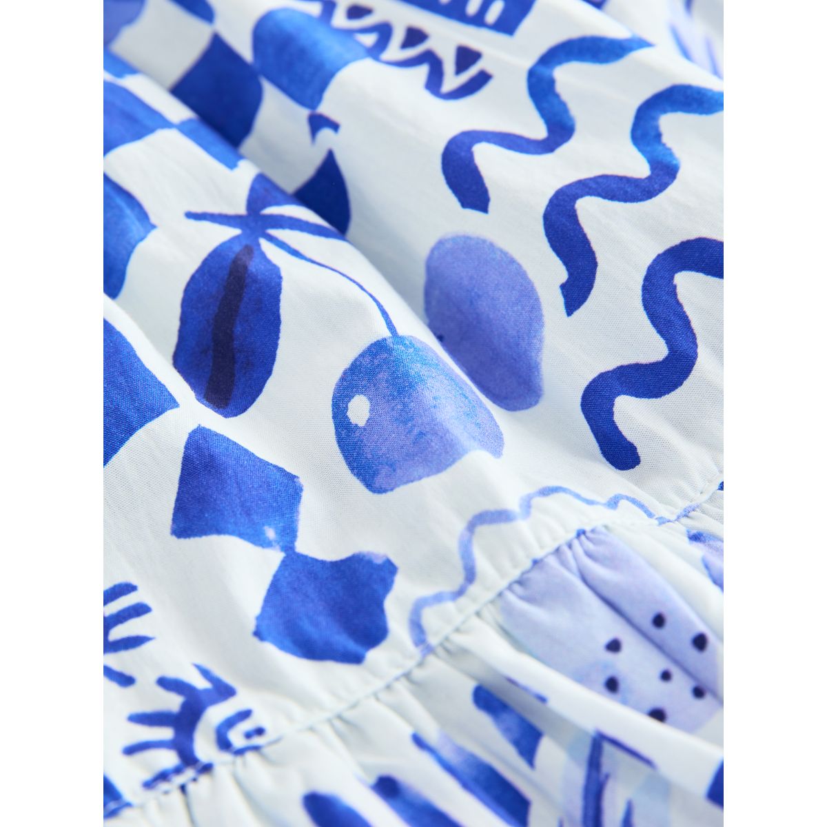 Ensemble pantalon et chemisier bleu cobalt, NEXT