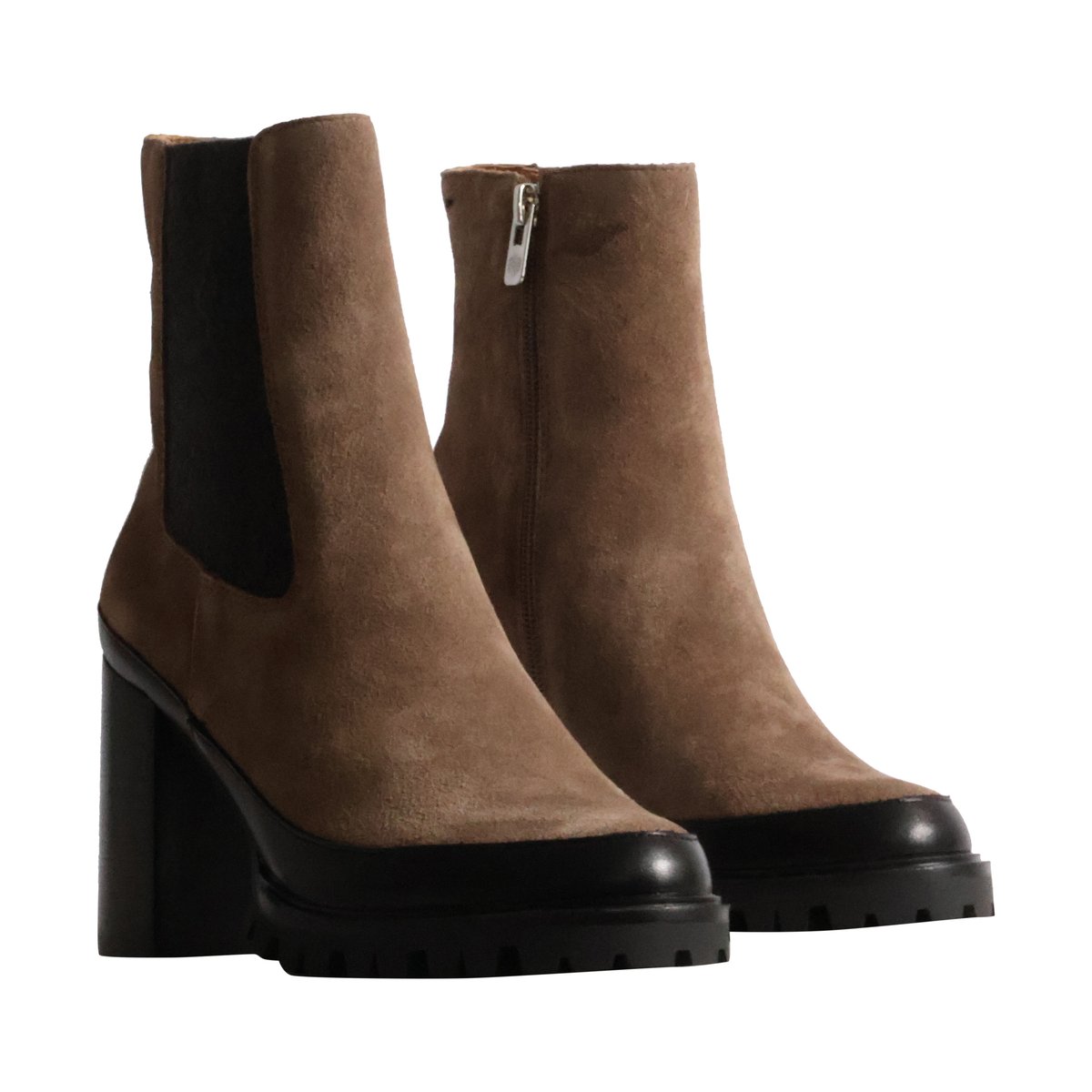 Bottine Cuir Mila taupe, EMILIE KARSTON