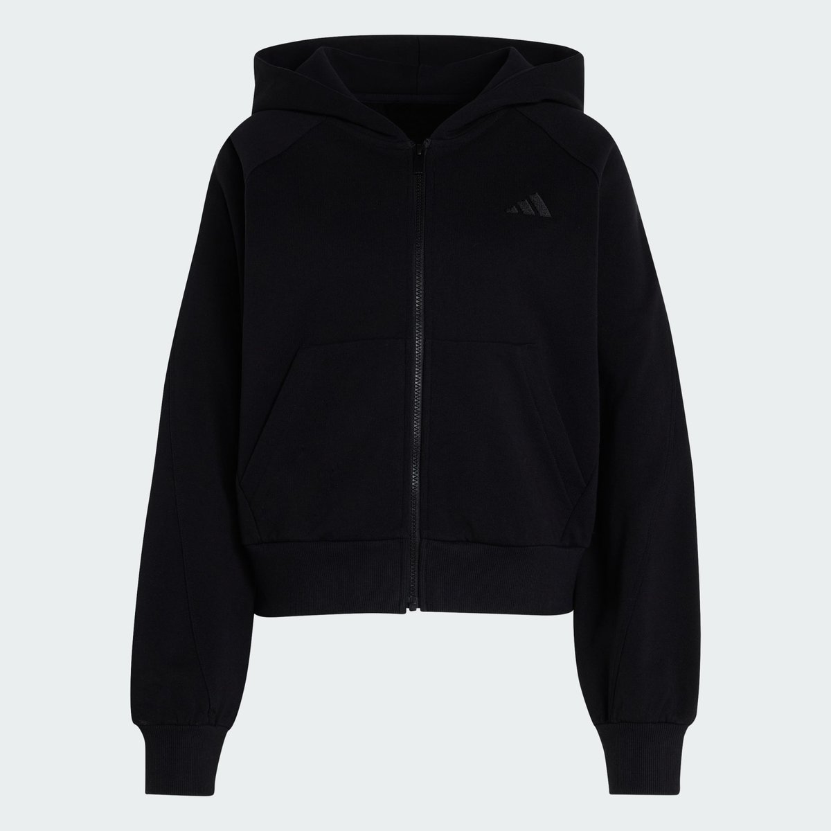 Veste À Capuche Zip Intégral Petit Logo Adidas Kit Veste À Capuche Zip Intégral Petit Logo Adidas Kit black, ADIDAS SPORTSWEAR