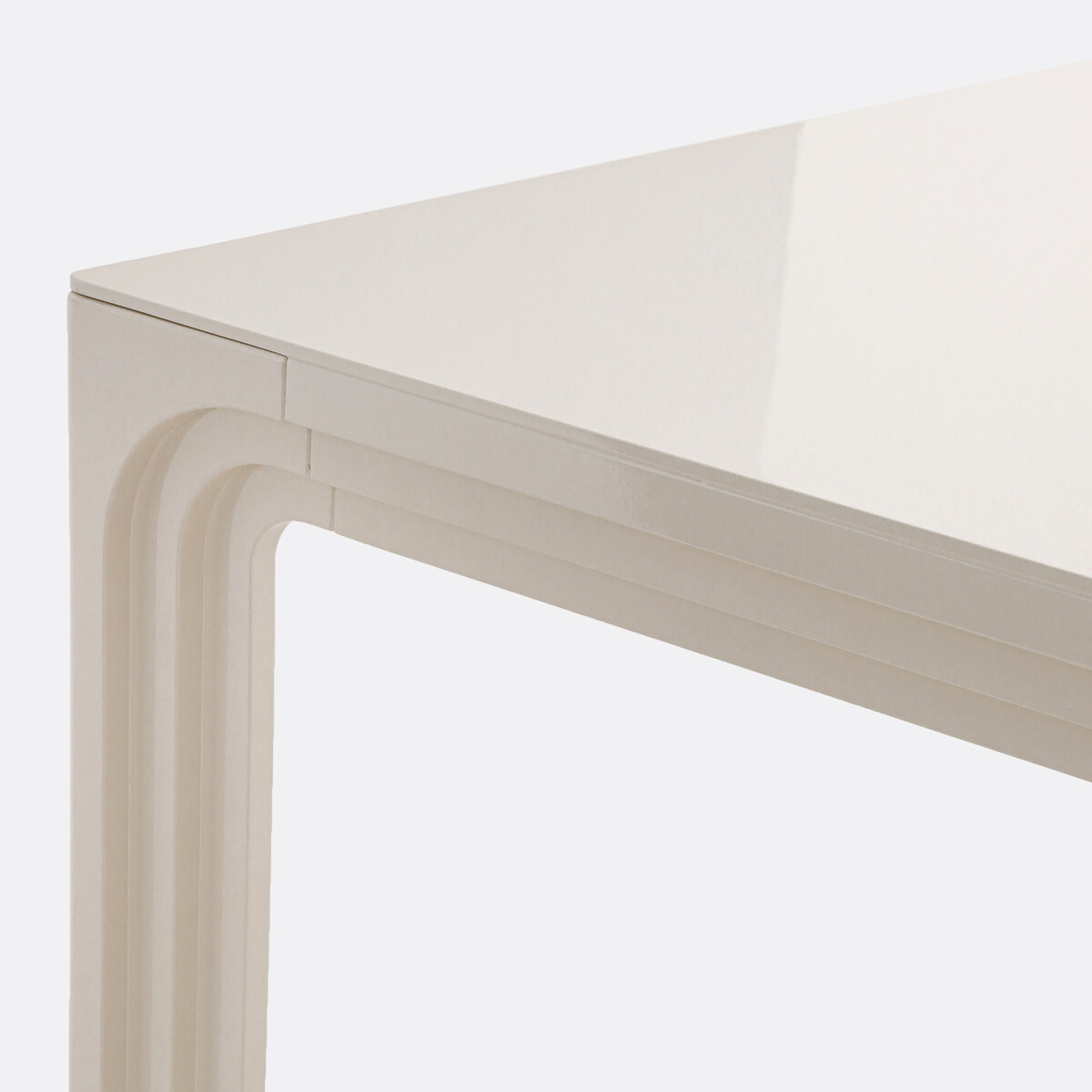 Table de repas, finition laquée, 6 à 8 couverts, LIOR beige, LA REDOUTE INTERIEURS