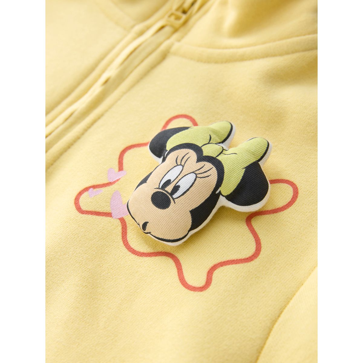 Robe pull disney à encolure zippée minnie mouse jaune, NEXT