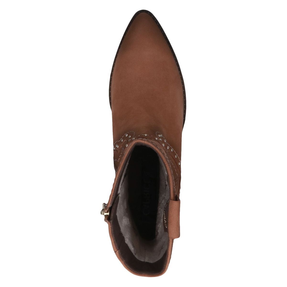 Bottine en cuir marron mocca, CAPRICE