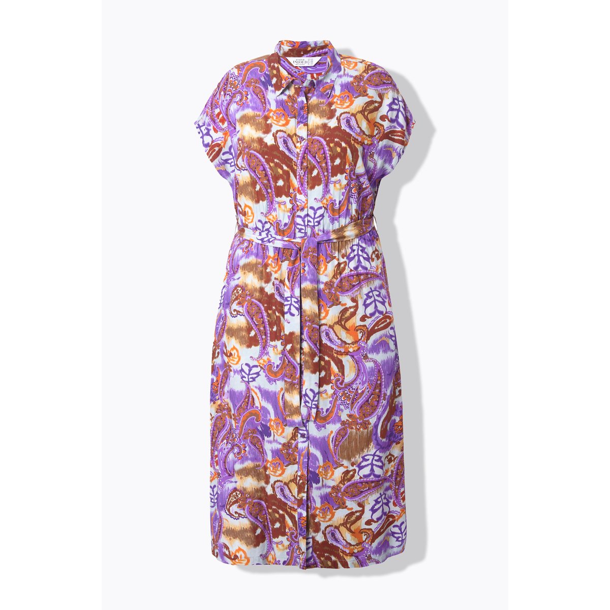 Robe maxi oversize, imprimé cachemire violet, STUDIO UNTOLD