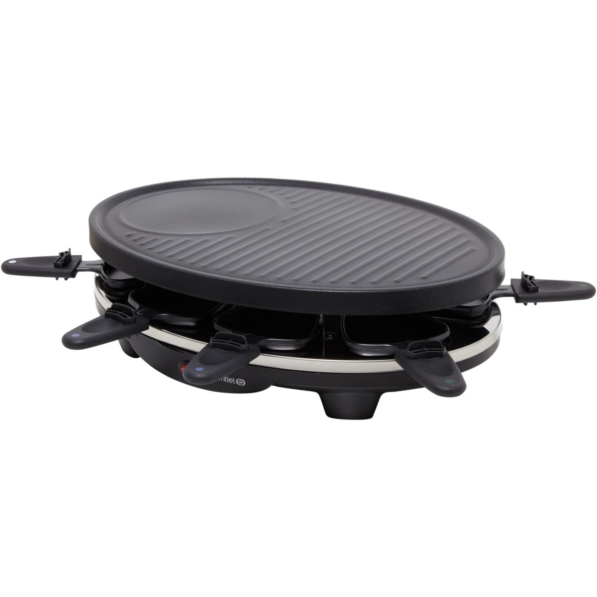 Raclette ERGP5 8 personnes 3 en 1 From'Party noir, ESSENTIEL B