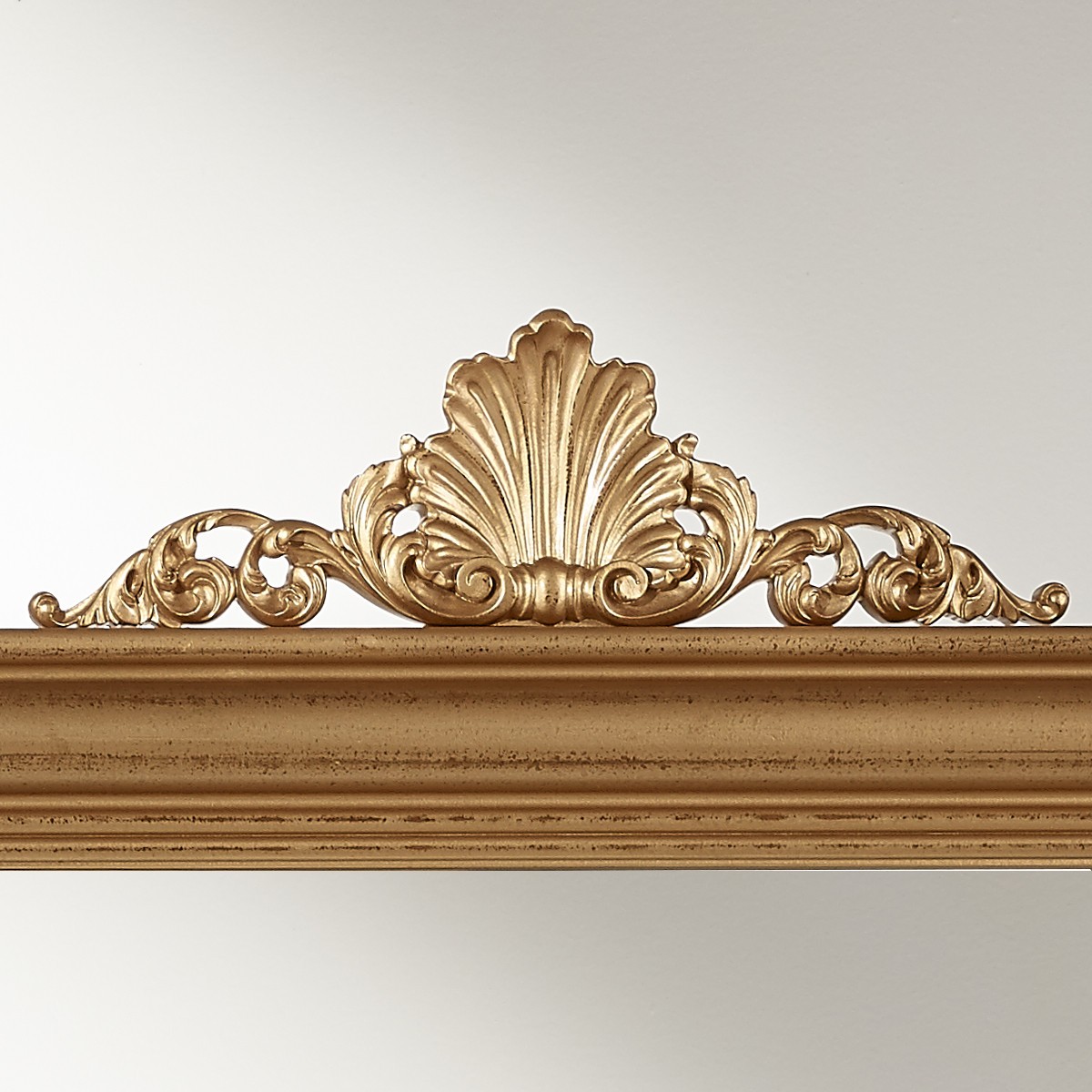 Miroir 177 x 117 style classique, cadre en pin AMANDINE or, ROBIN DES BOIS