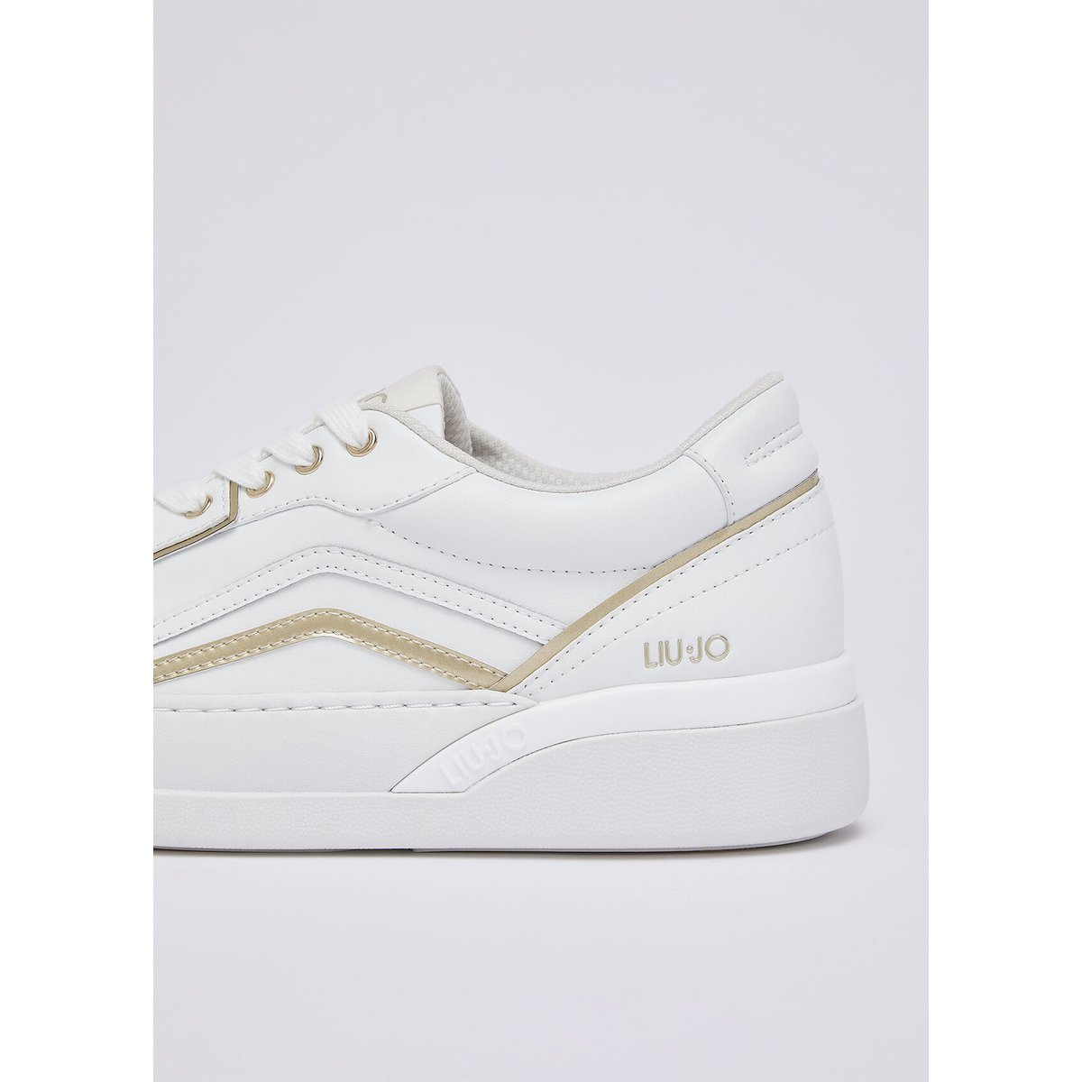 Baskets en cuir blanc, LIU JO