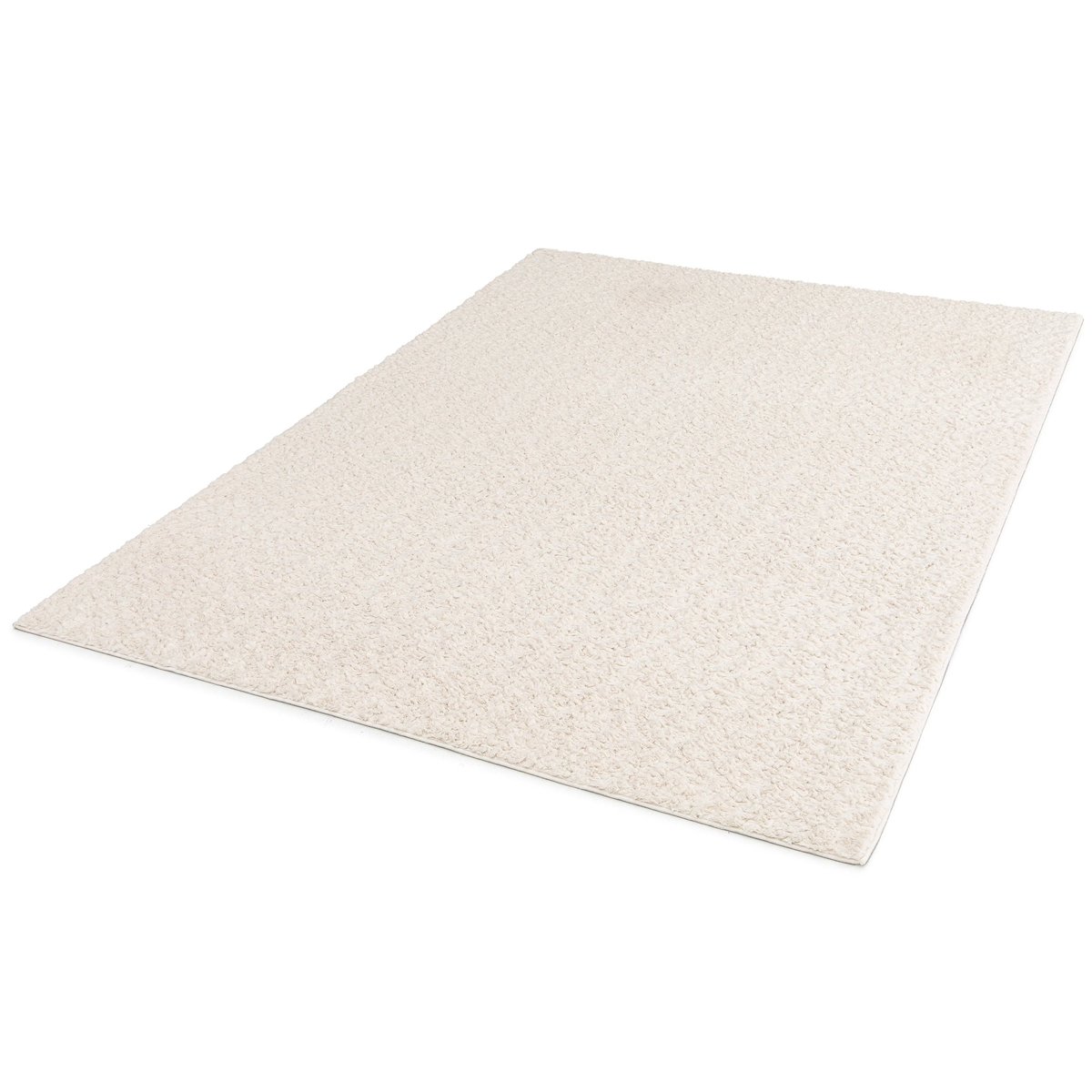 Tapis uni ultra doux contemporain PLAIN blanc pur, AFK LIVING