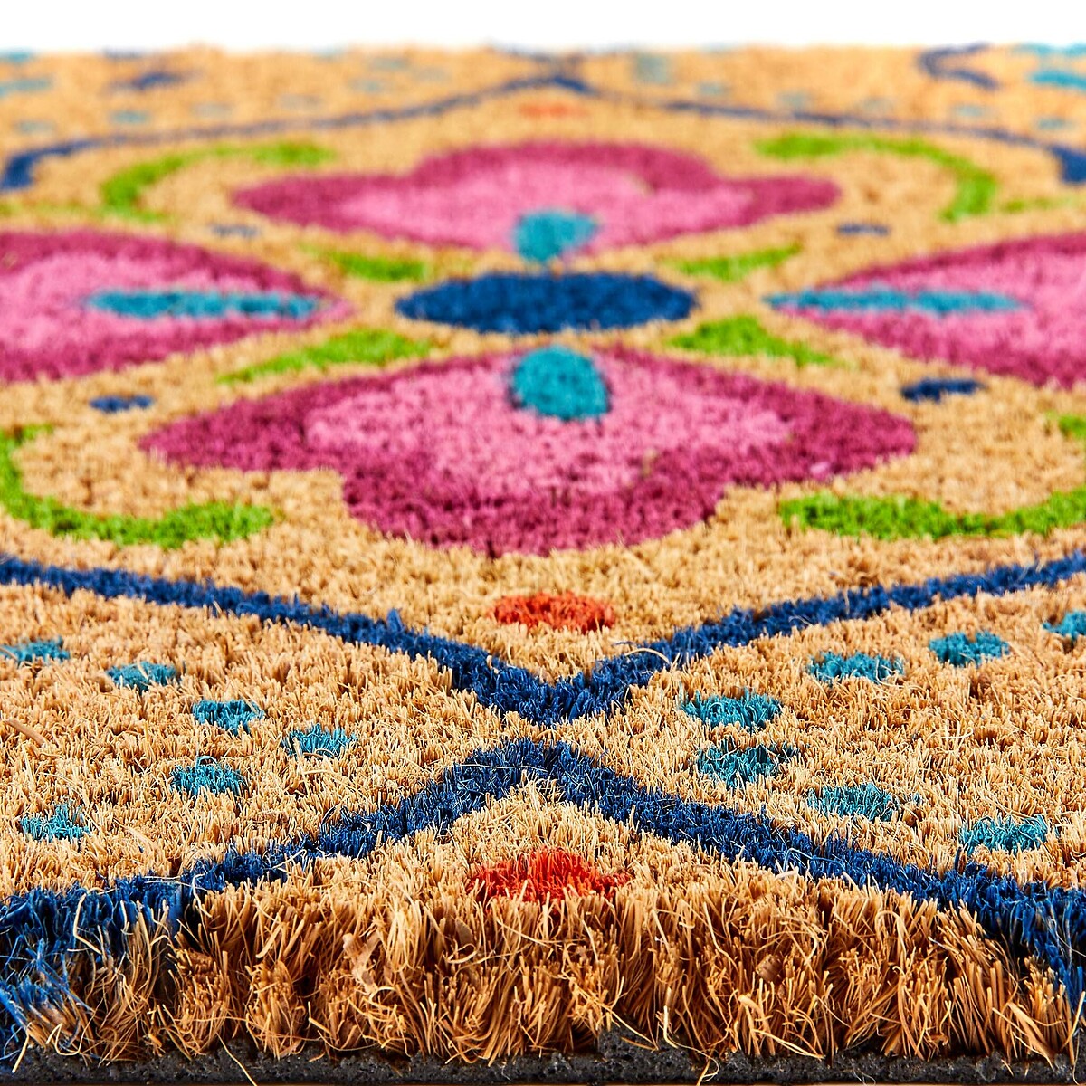 Bright Tile Coir Doormat multi-coloured, MY MAT