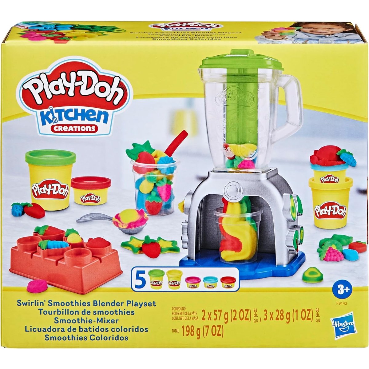 Play-Doh, coffret Tourbillon de smoothies multicolore, HASBRO