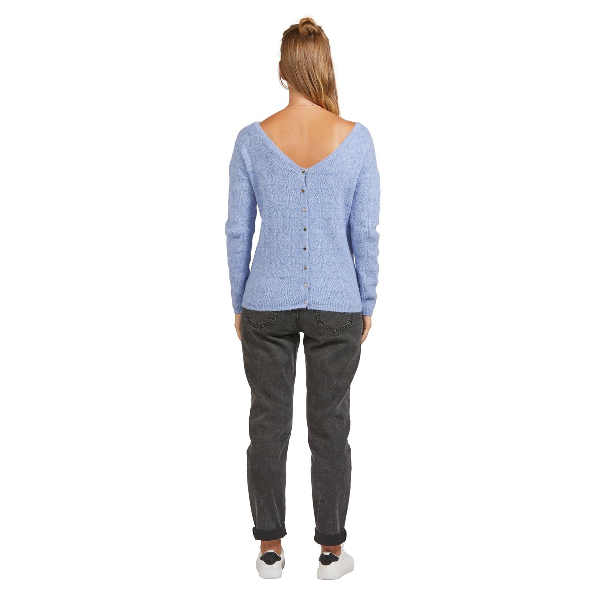 Pull réversible devant/dos grossesse et allaitement bleu lavance, VERTBAUDET