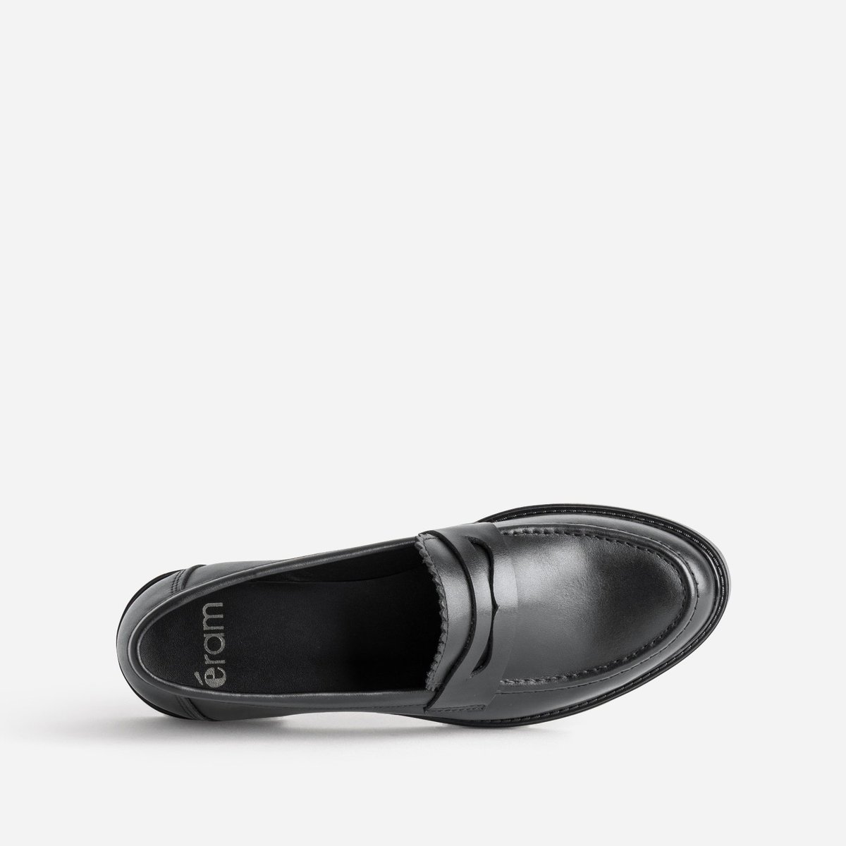 Mocassin en cuir JEANNE noir, ERAM