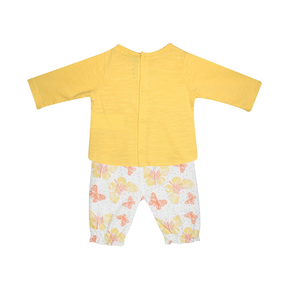 Tee shirt pantalon gabrielle manches longues naissance jaune, SUCRE D'ORGE