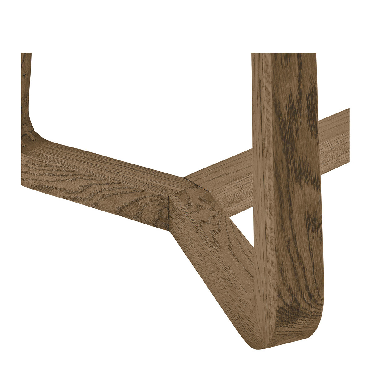 Table en chêne bois clair, BLANC D’IVOIRE