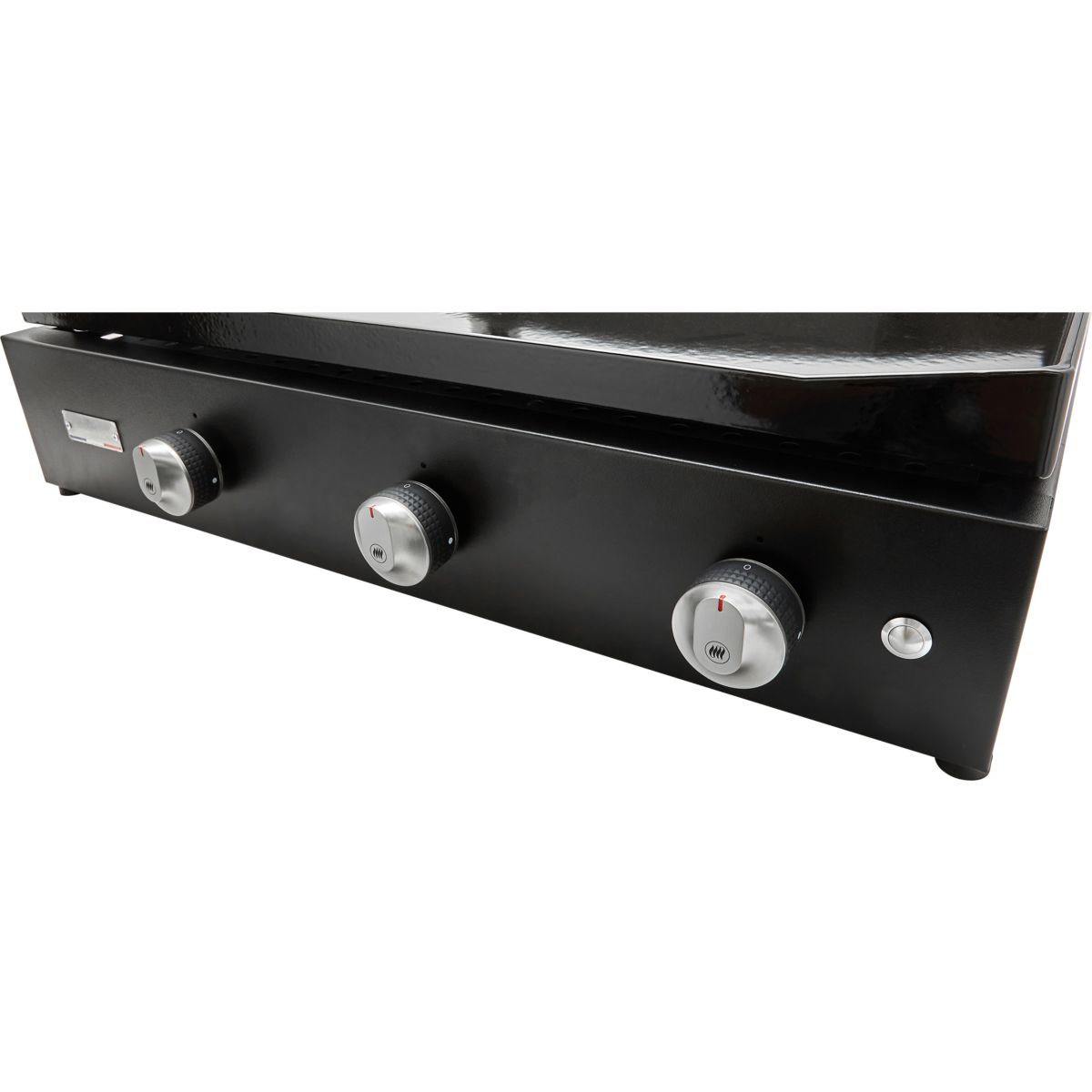 Plancha gaz Pure 375 Noir 3 brûleurs à poser, 75x40 cm noir, LE MARQUIER