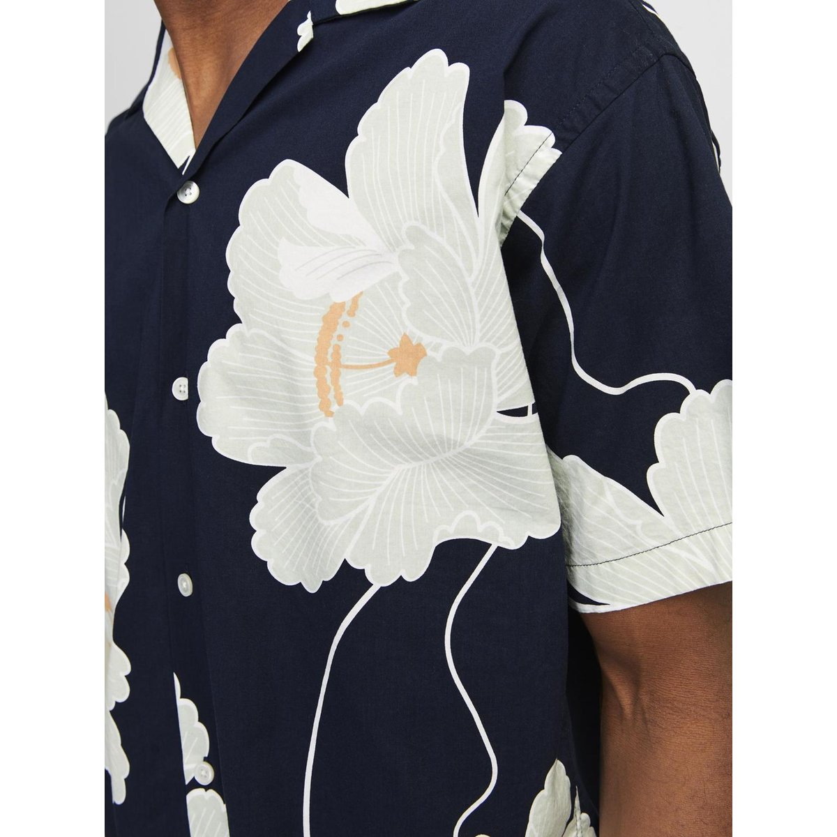 Chemisette imprimée bleu nuit, JACK & JONES