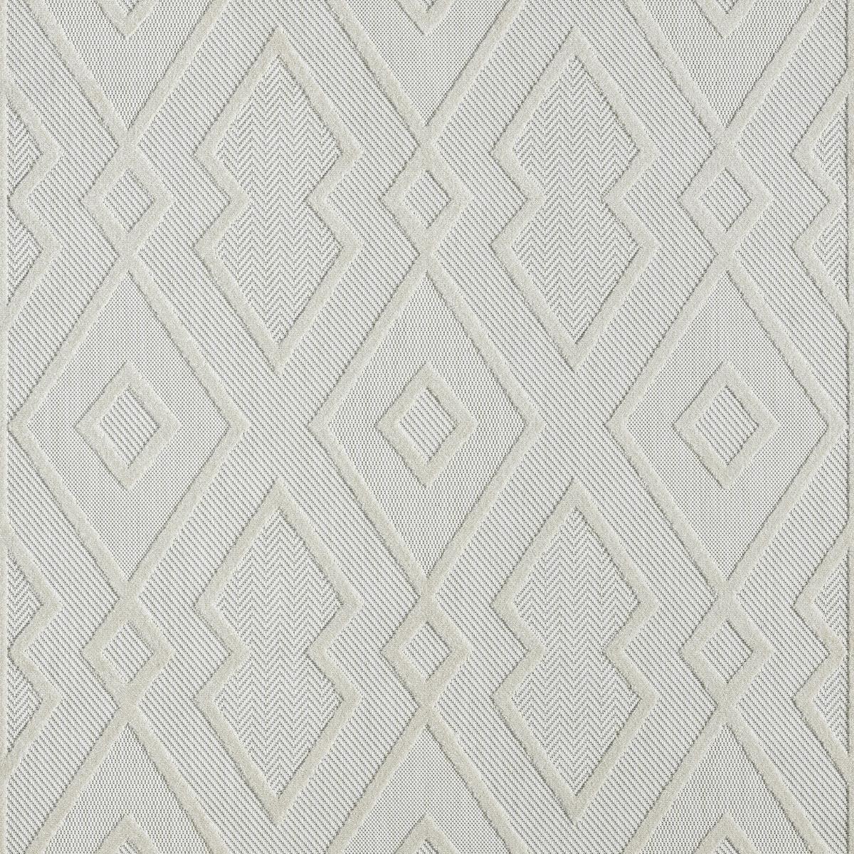 Tapis kilim tissé motif géométrique TENO A crème, UN AMOUR DE TAPIS