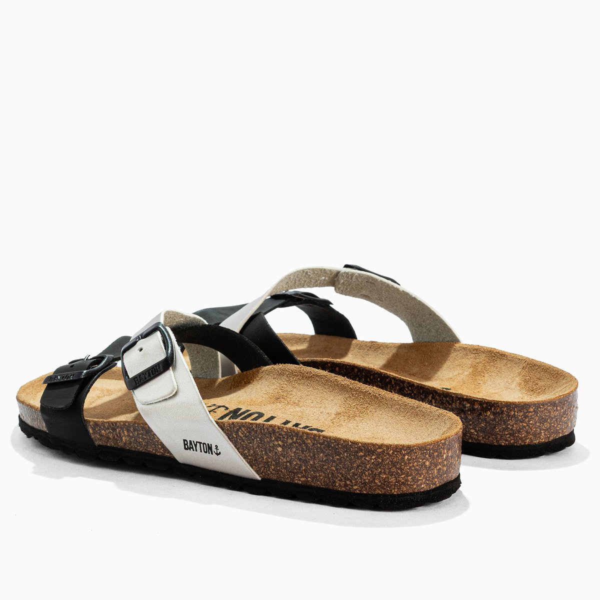 Sandales CLEO noir melange, BAYTON
