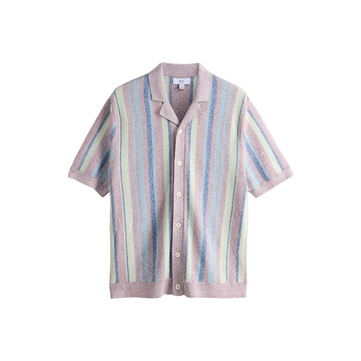 Chemise en maille bouclée à rayures rose, NEXT