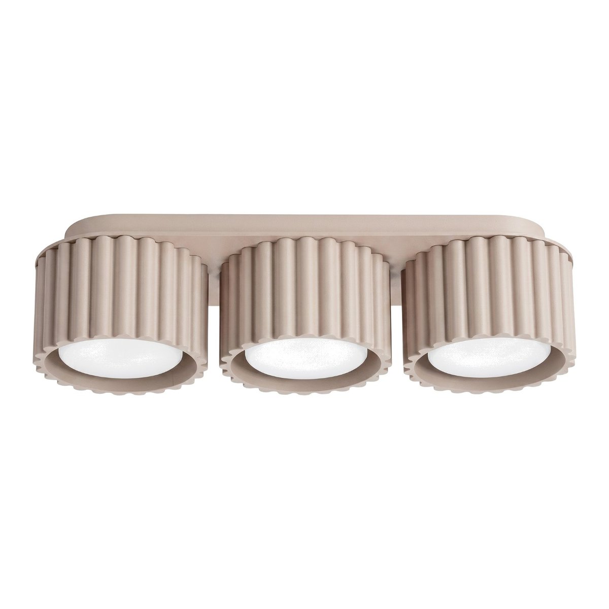 Plafonnier Aluminium Taupe Gx53 3 AURA taupe, EDEN