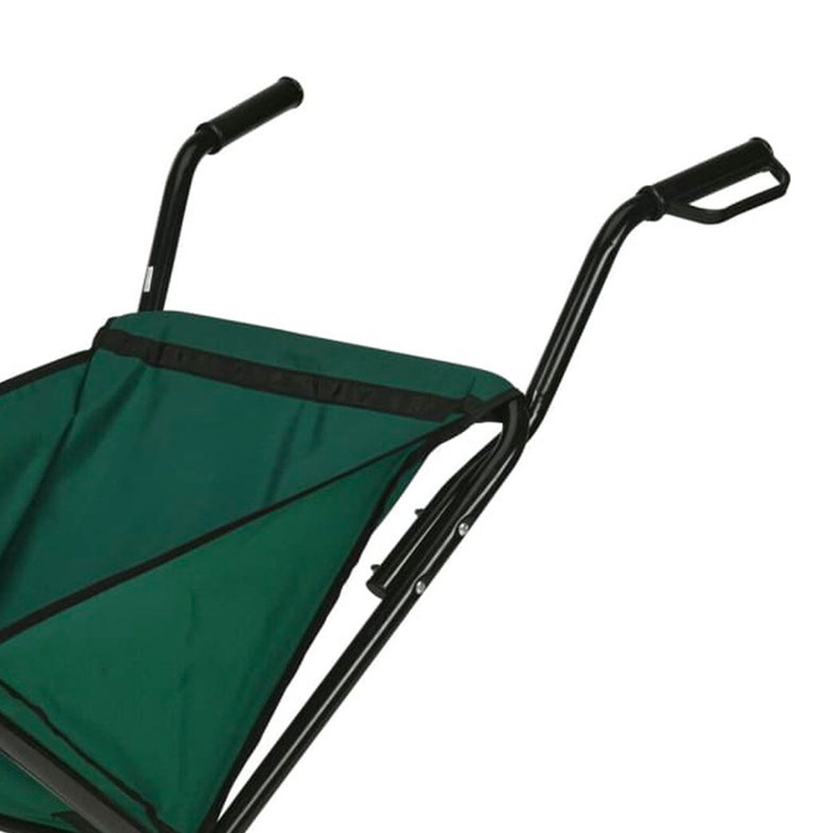 Brouette de jardin pliable en métal et tissu 110x76x64cm vert, WADIGA