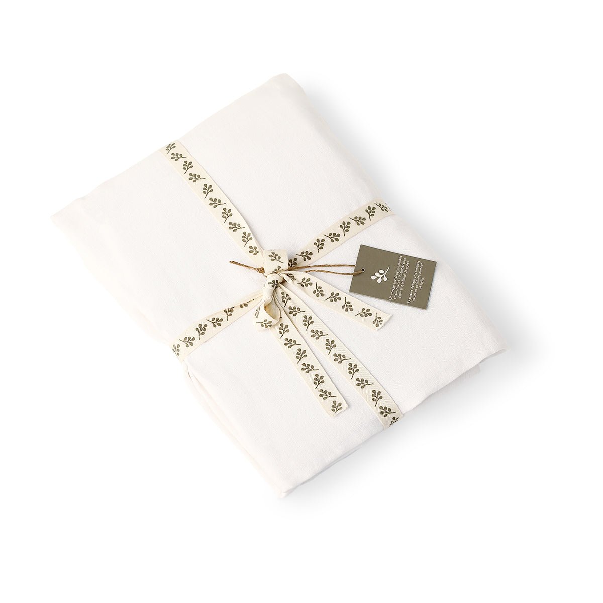 Drap housse lin lavé ADELE Made in Europe blanc, FEBRONIE