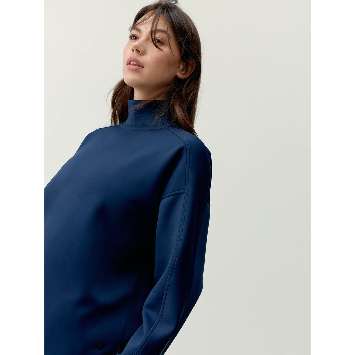 Sweat de sport femme Thashi bleu marin, BORN