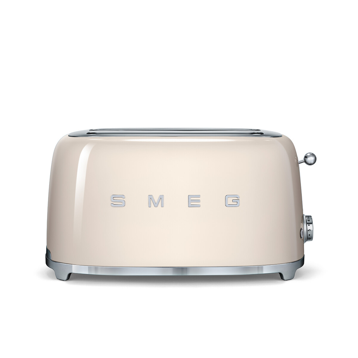 Grille-pain 2 fentes 4 tranches TSF02 crème brillant, SMEG