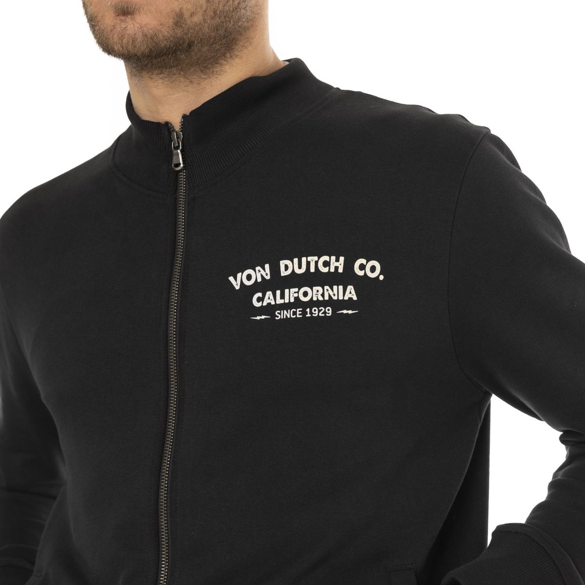Sweatshirt FLAVOR noir/blanc, VON DUTCH