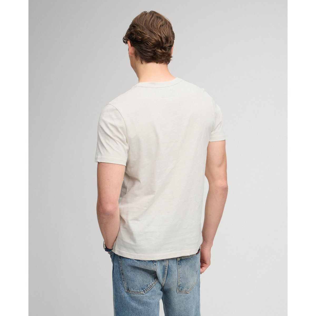 T-shirt Mercantile écru flammé, SUPERDRY