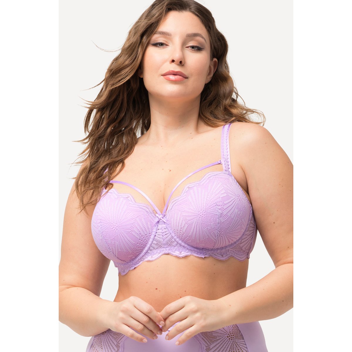 Soutien-gorge à armatures et bonnets souples lilas, ULLA POPKEN