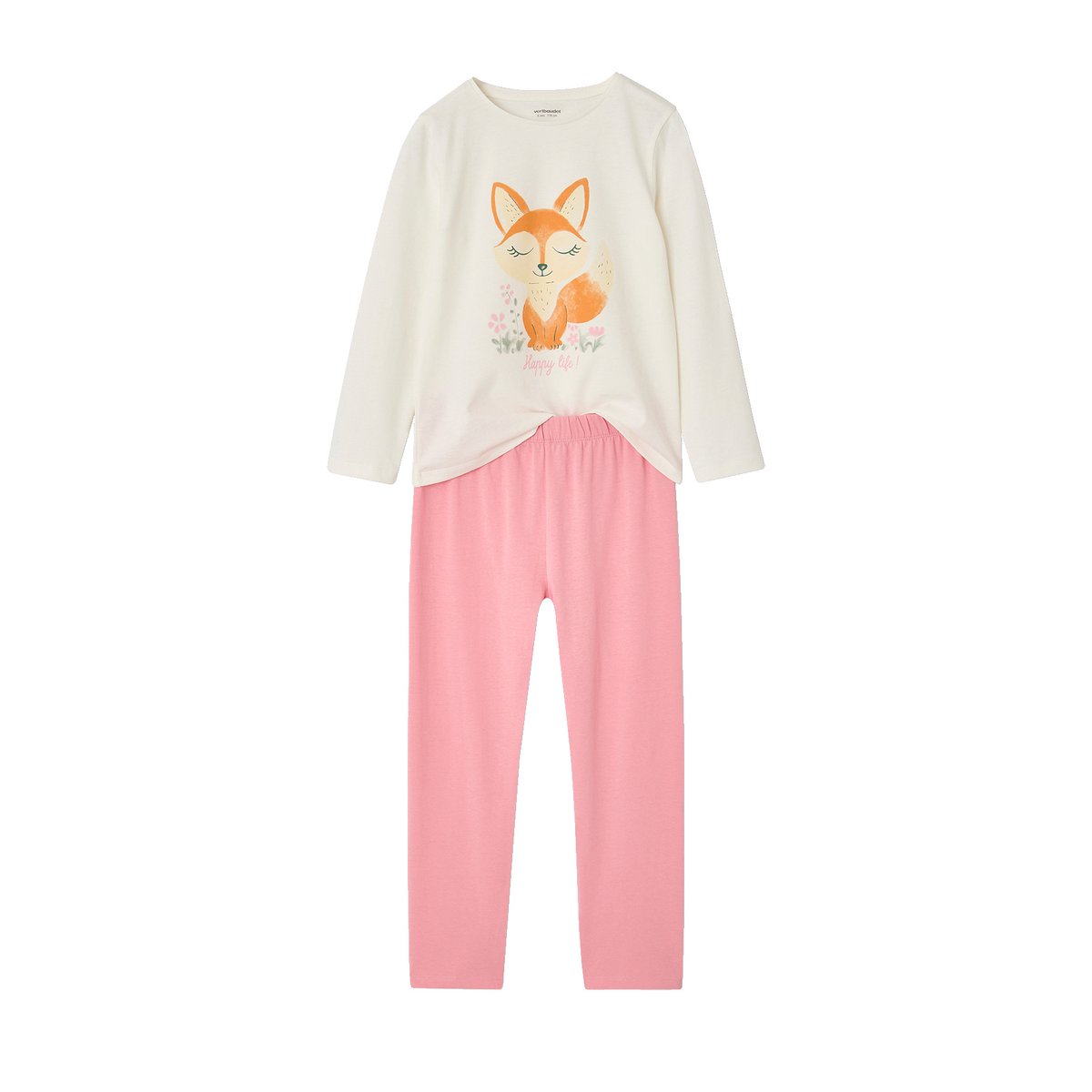 Lot 2 pyjamas écru, VERTBAUDET