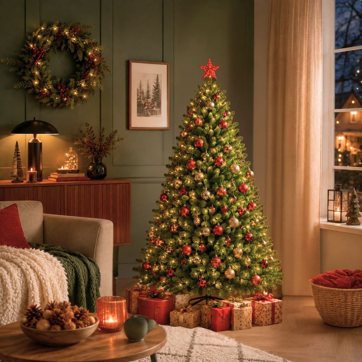 Sapin de Noël H155 cm TSUGA vert, TRIUMPH TREE