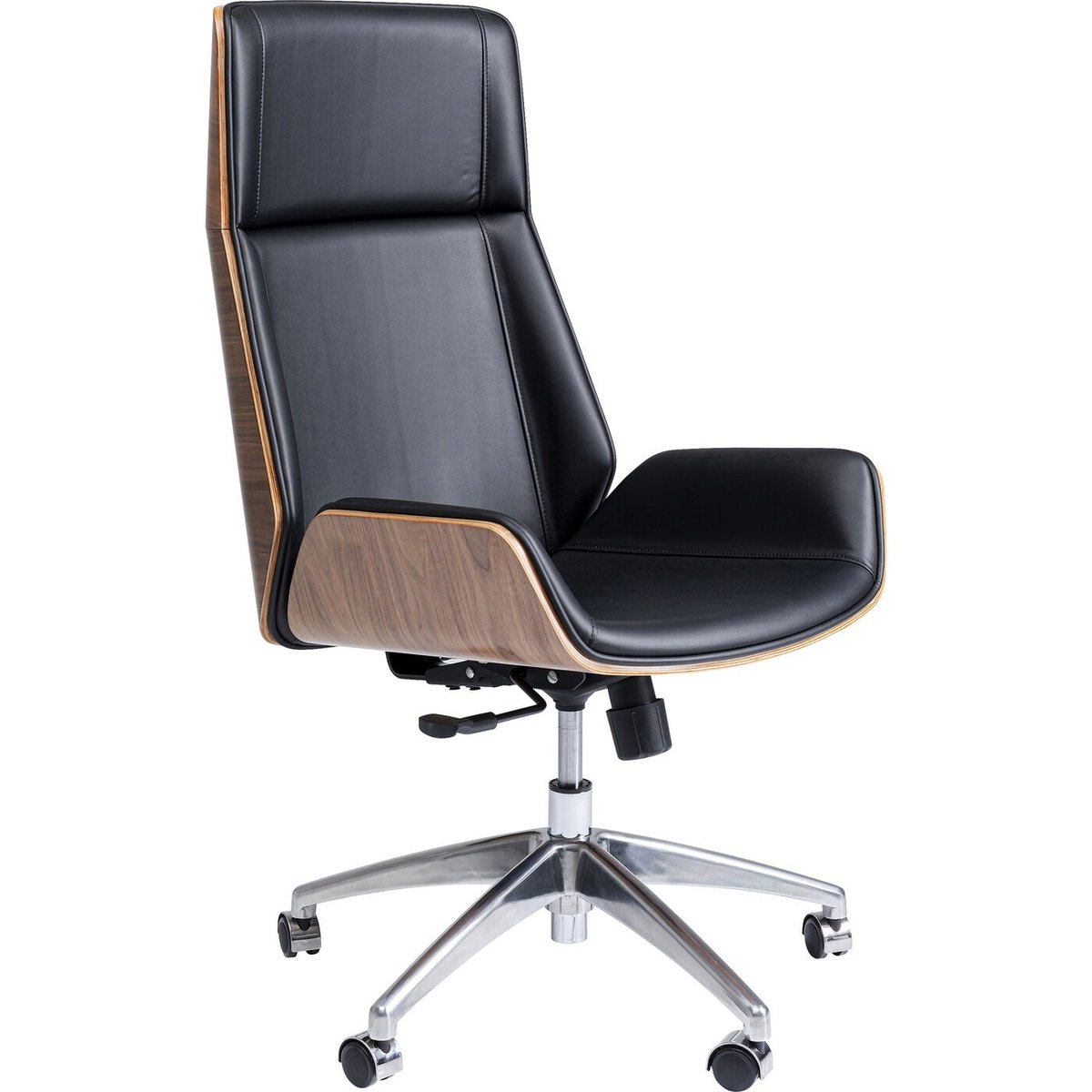 Chaise de bureau pivotante haute, ROUVEN noir, KARE DESIGN