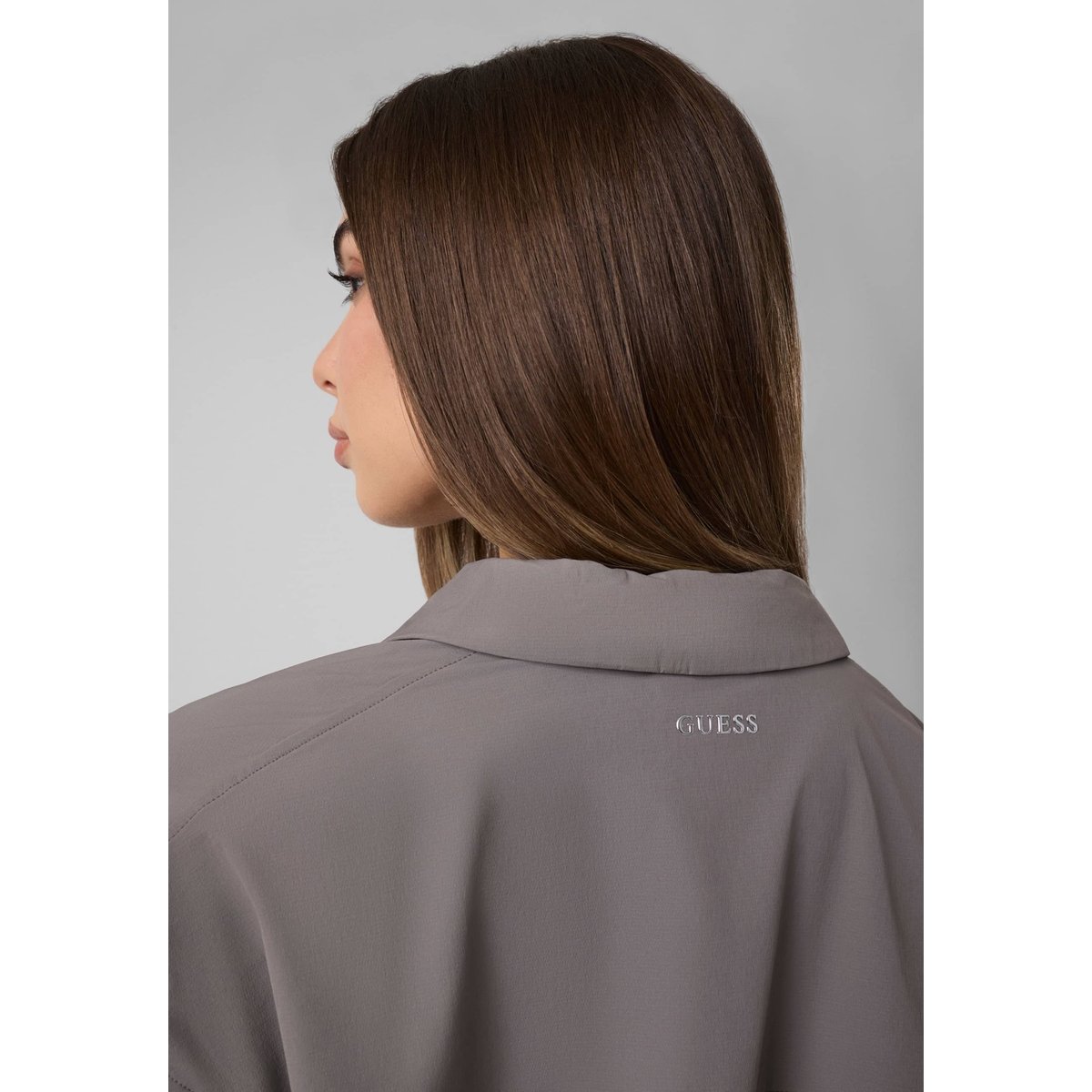 Veste En Nylon gris, GUESS