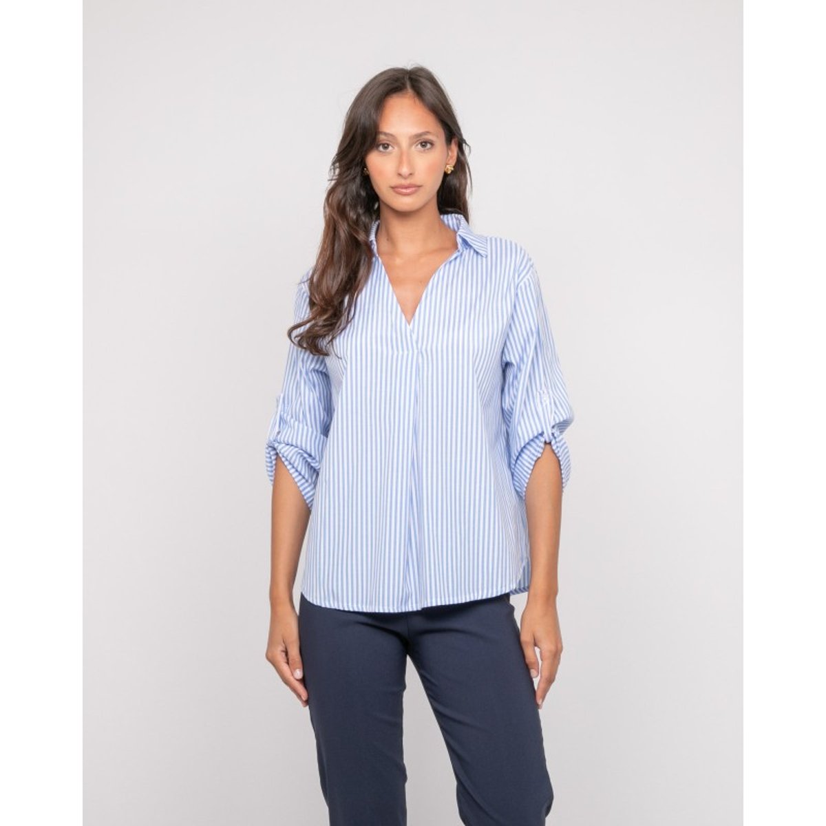 Blouse Rayures Ovane bleu, DONA LISA