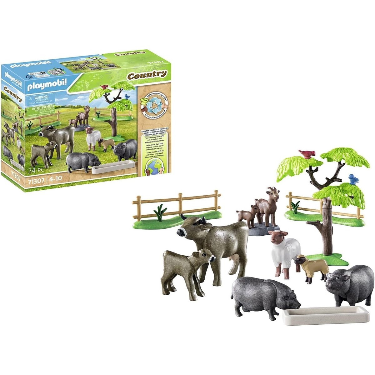 -Animaux de la ferme multicolore, PLAYMOBIL