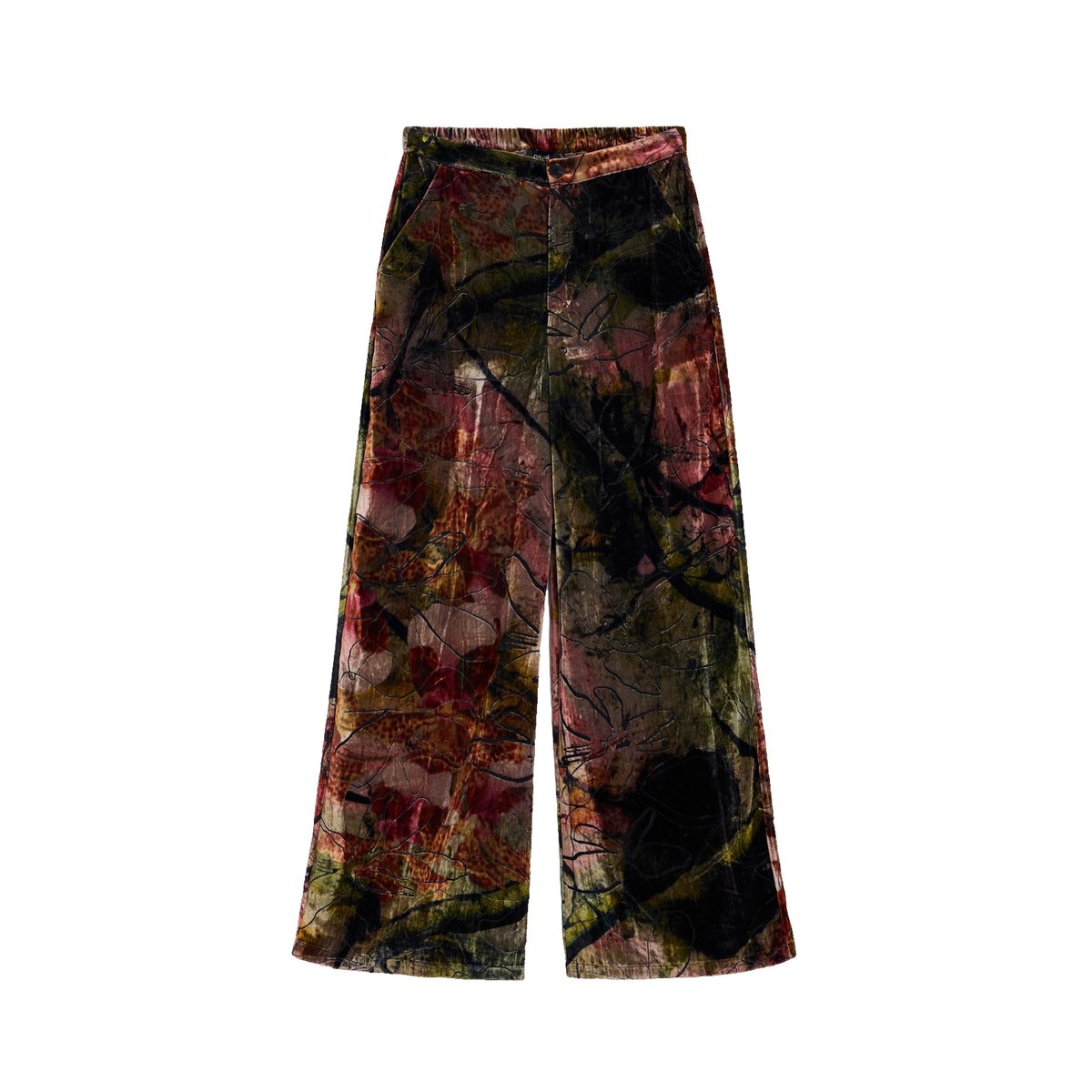 Pantalon en velours long M. C. Lacroix rose, DESIGUAL