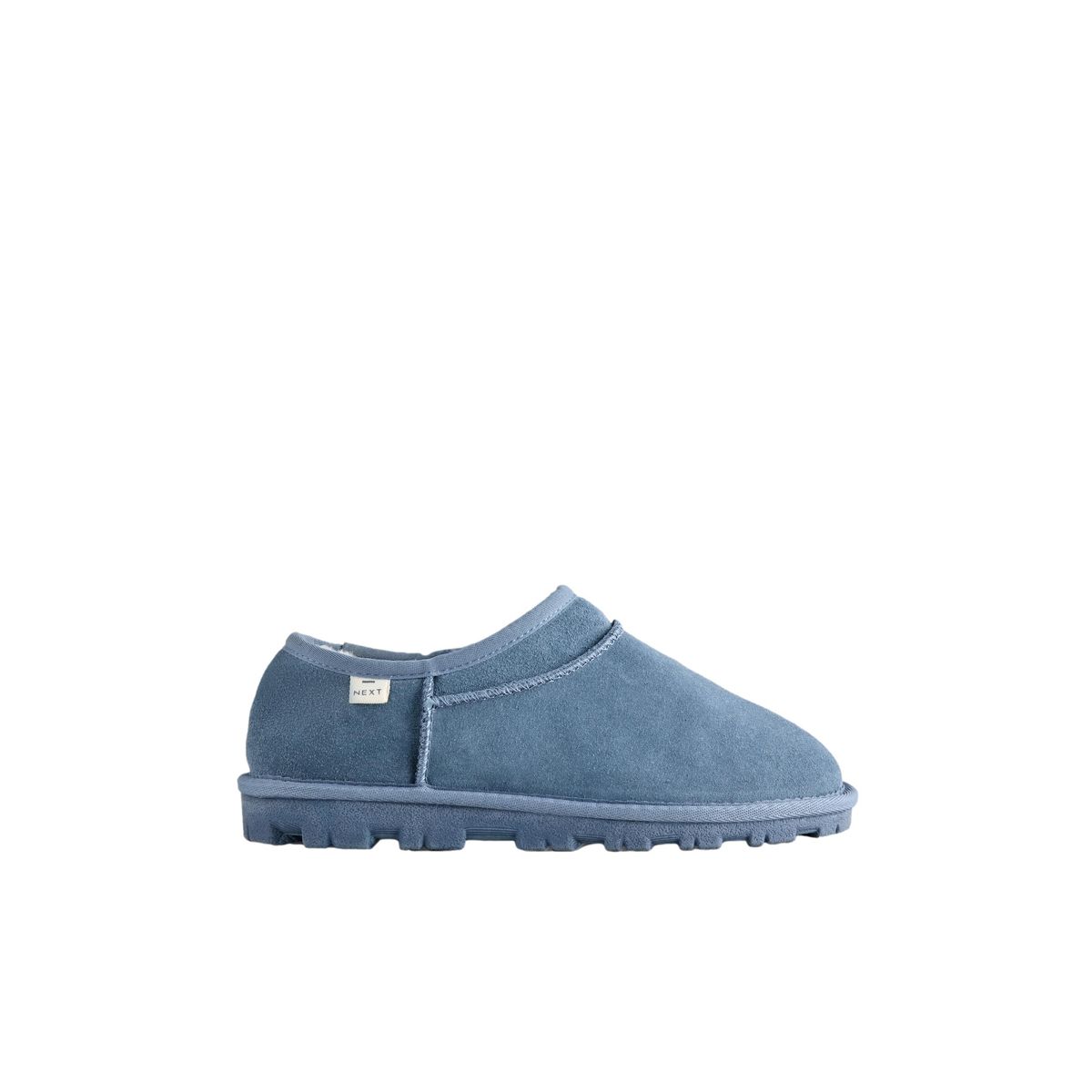 Mini chaussons bottines en daim bleu jean, NEXT