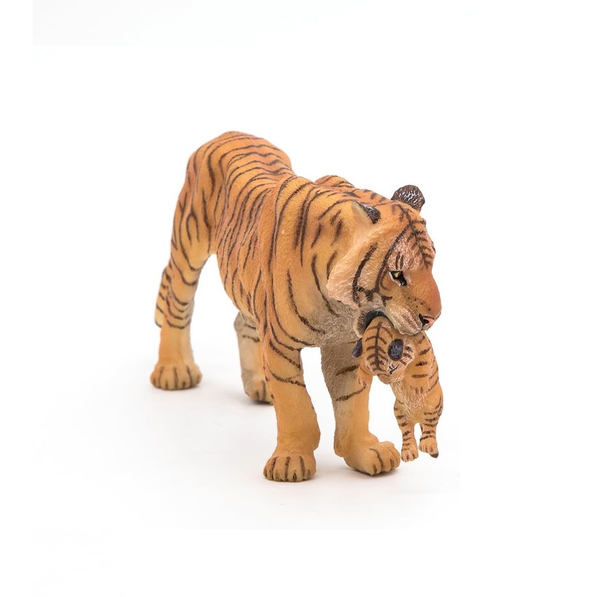 Figurine Tigresse et son bébé marron, PAPO