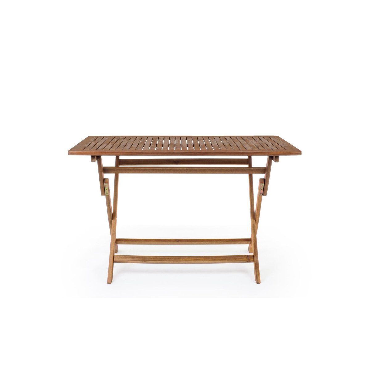 Table de jardin rectangulaire pliable en acacia L120 - CANCALE bois clair, HELLIN, DEPUIS 1862