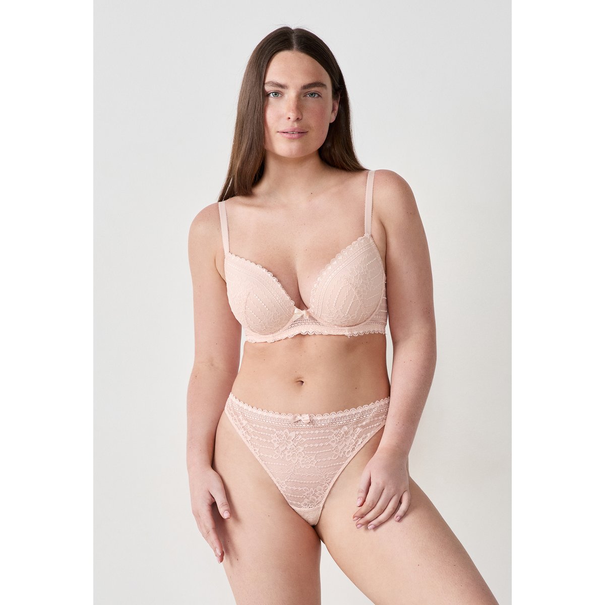 Soutien-gorge N.5 - Le coques fines plongeant PANAMA blush, ETAM