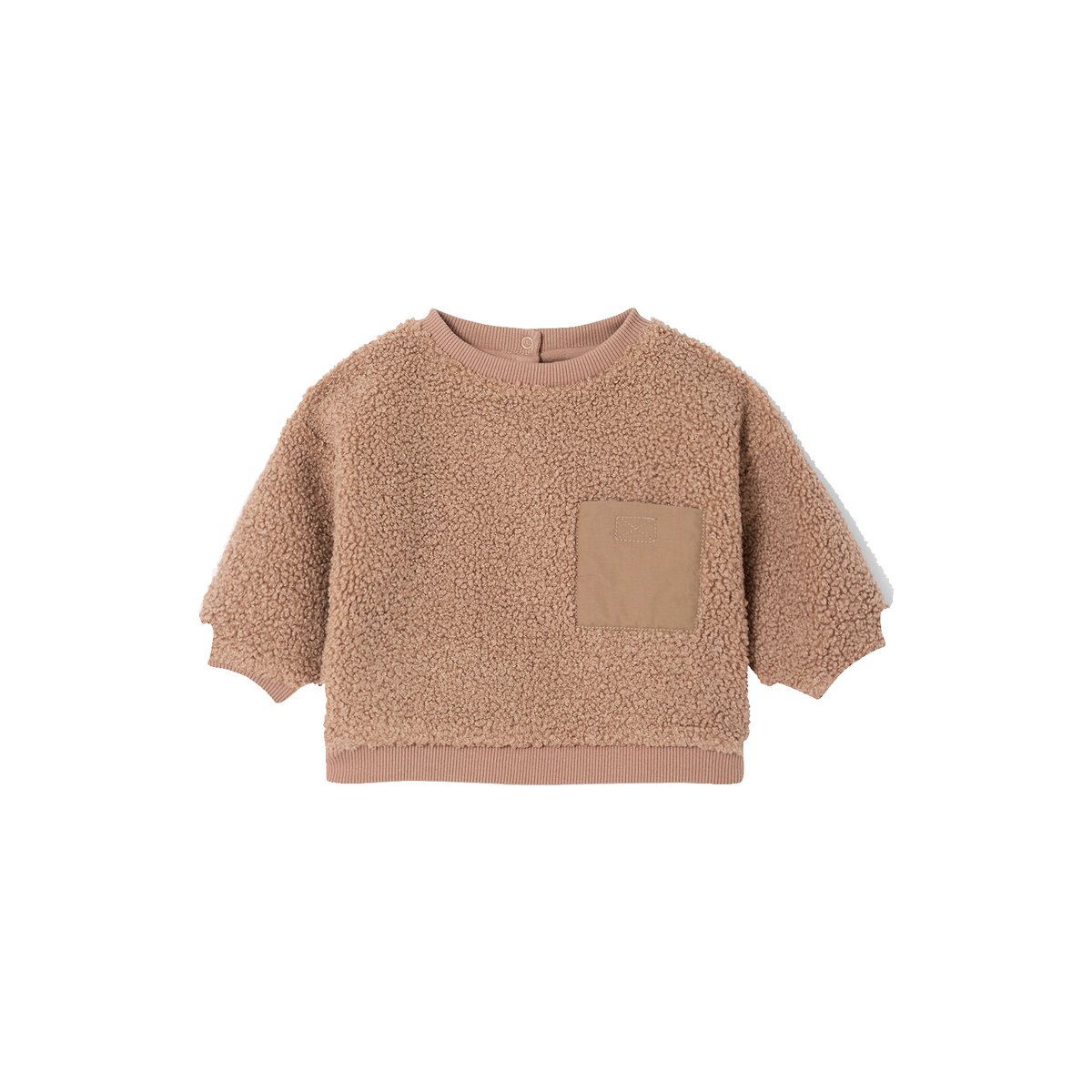 Sweat en sherpa noix de pécan, VERTBAUDET
