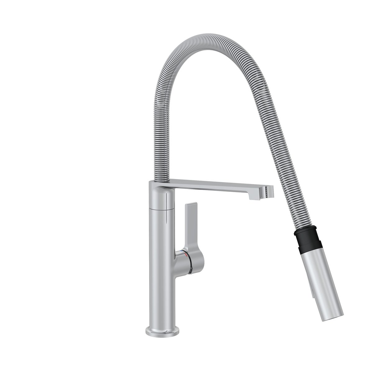 Robinet de cuisine avec douchette, OLY gris, DELINIA