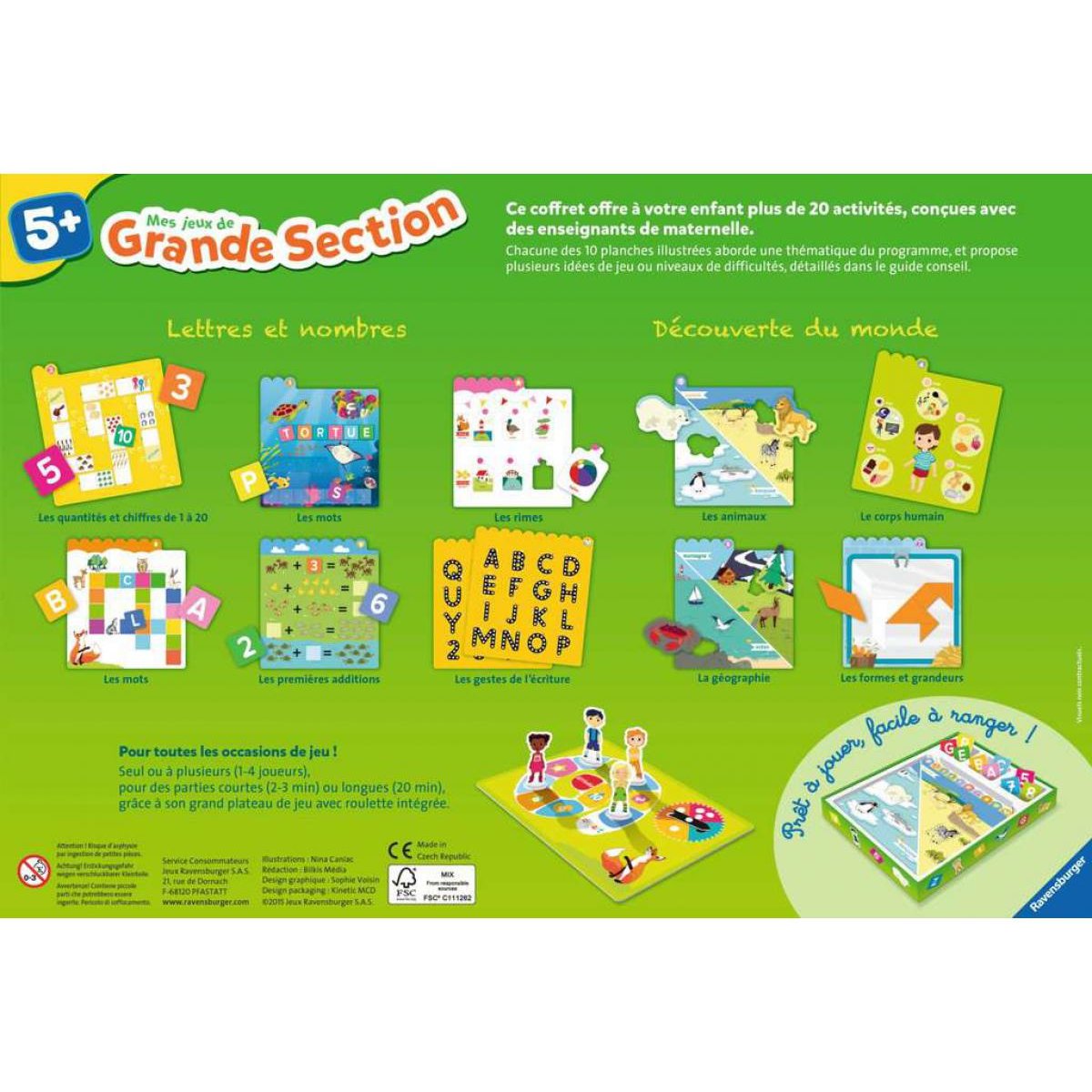 Mes jeux de grande section couleur unique, RAVENSBURGER