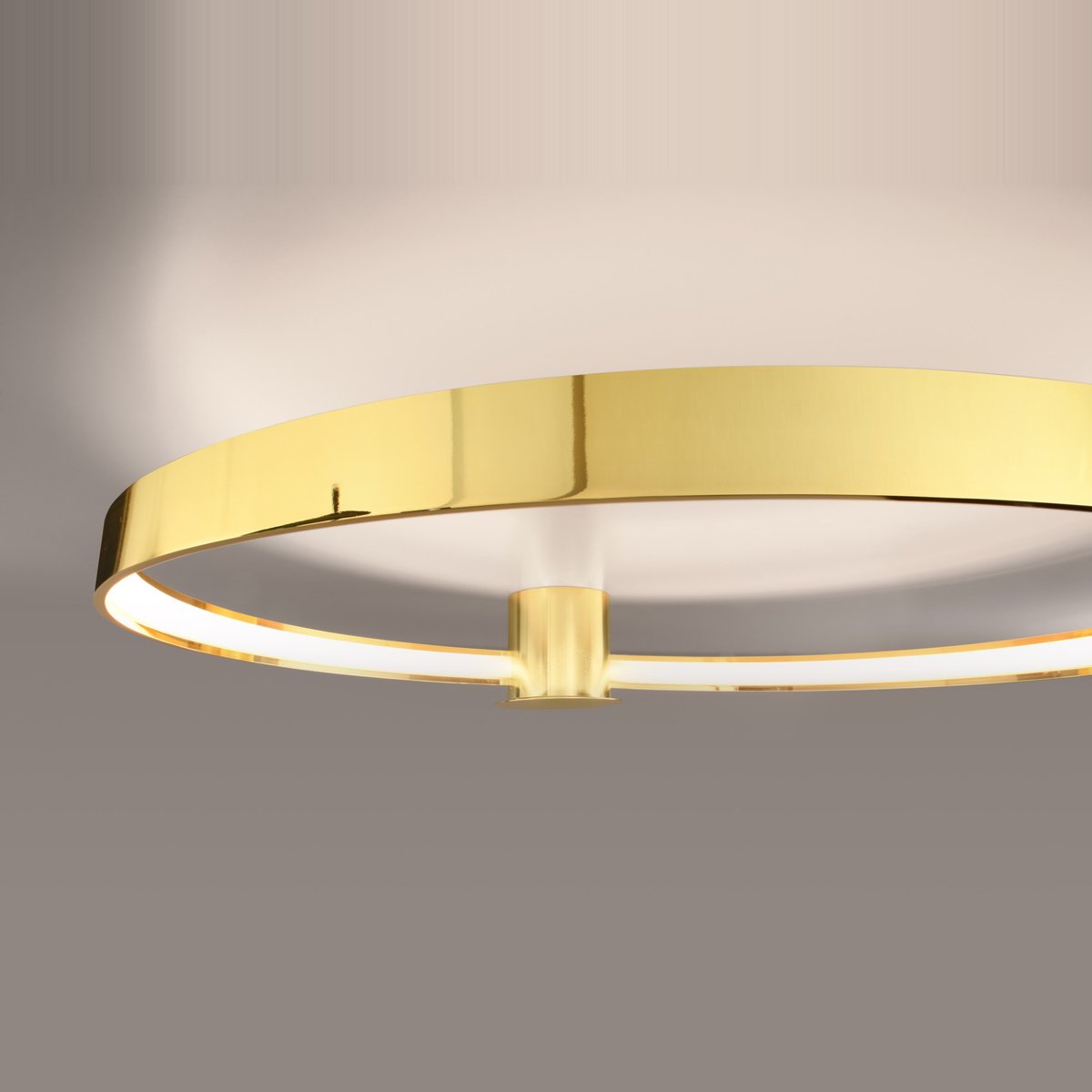 Plafonnier Aluminium Doré LED 1 Rio doré, EDEN