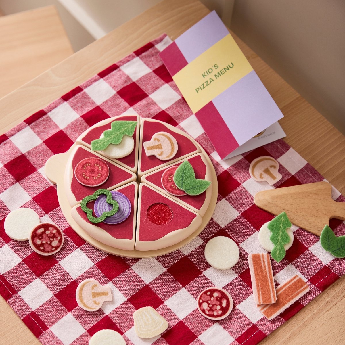 Kit pizza en bois multicolore, KID'S CONCEPT